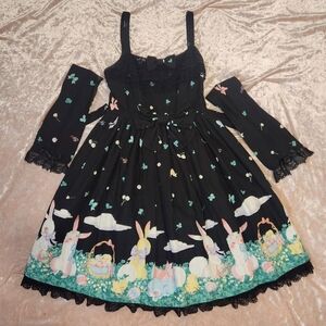Happy Garden Jsk Black EGL
Rare Vintage Y2K Angelic Pretty J Fashion